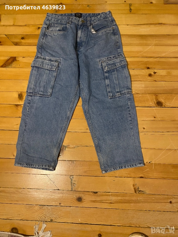 Сини карго панталони tip 90 s , снимка 1