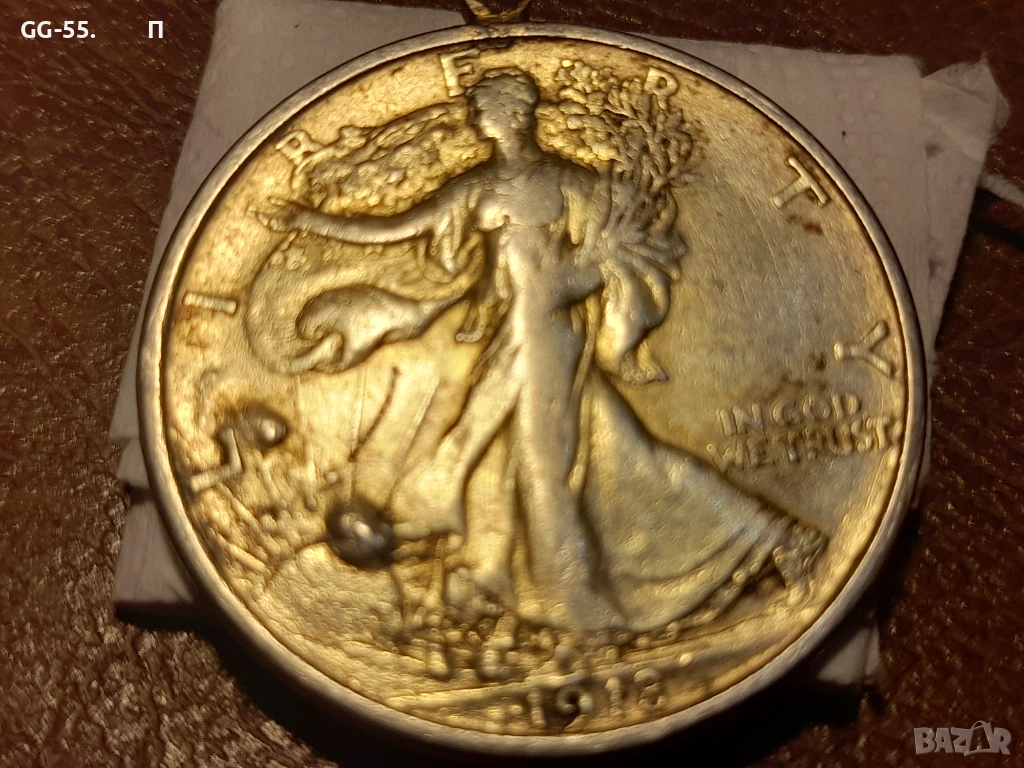 Сребърен долар 1918, снимка 1