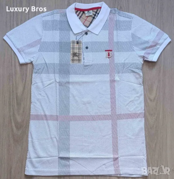 Мъжки тениски с яка Burberry, снимка 1