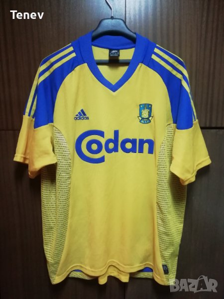 Brøndby Adidas 2002-2004 оригинална рядка тениска фланелка Brondby Брьондби XL, снимка 1