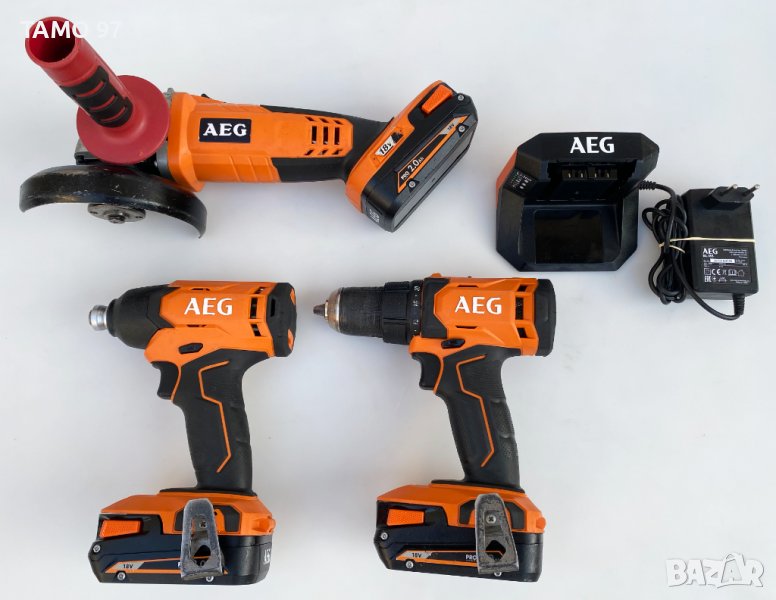 Акумулаторен сет на AEG 18V 2021г., снимка 1