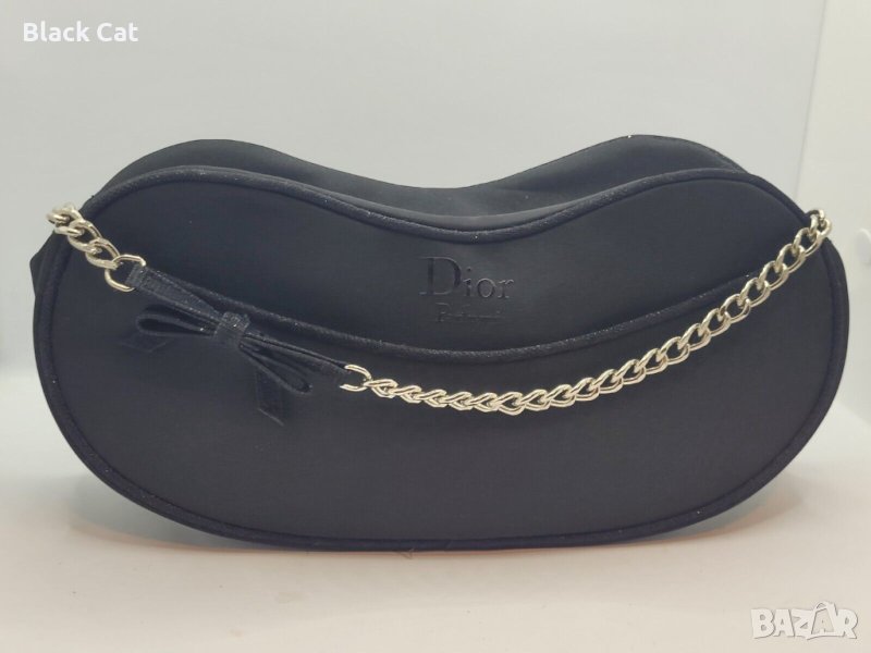 Нова вечерна / официална черна дамска чантичка Dior / Диор, чанта, клъч, бална, абитуриентска, бал, снимка 1