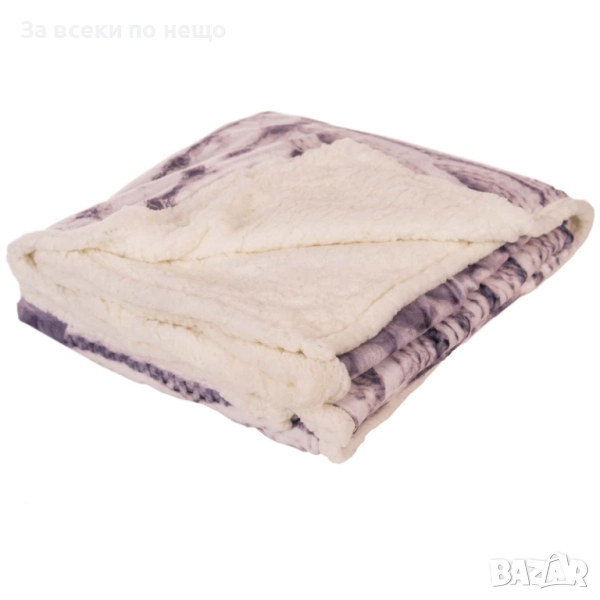 Пухкаво одеяло щампа плетиво сиво, 155*200 см Код P1446, снимка 1