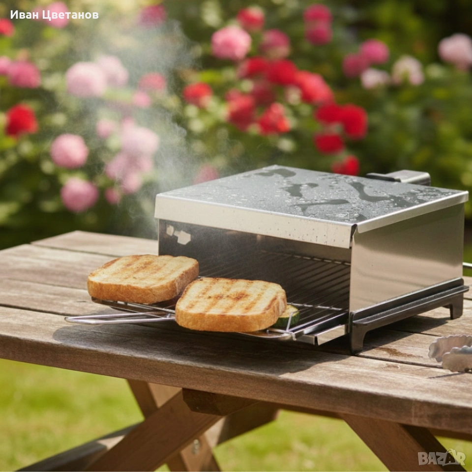 Бездимна електрическа скара Voltz OV51015P – 1200W мощност, незалепващо покритие, снимка 1