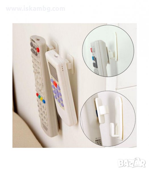 КОМПЛЕКТ ОТ 2БР. ДЪРЖАЧИ ЗА ДИСТАНЦИОННО, САМОЗАЛЕПВАЩИ - код 2132, снимка 1