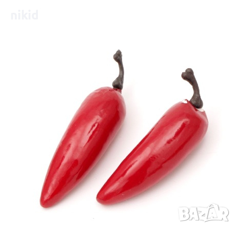 01 изкуствена декоративна декоративни люти люта чушка чушки чили chili украса аранжиране зеленчуци, снимка 1