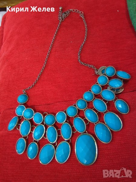 СИНЯ МОДНА ОГЪРЛИЦА 20461, снимка 1