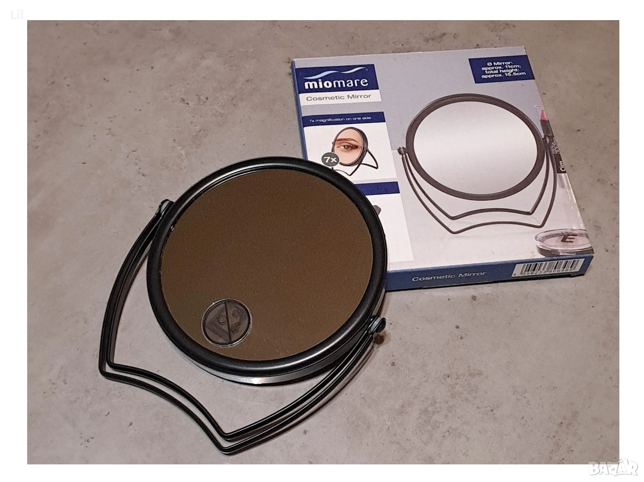 Козметично огледало Miomare - увеличение х 7, снимка 1