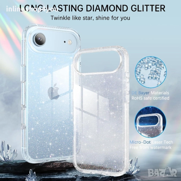 Блестящ Кейс Glitter Case за Apple iPhone 17 Air, снимка 1