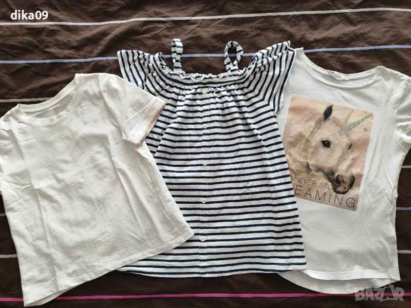 3 летни тениски 10-12 еднорог, снимка 1