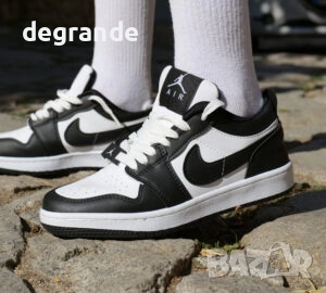 Къси Кецове Nike Jordan - бяло-черно, снимка 1
