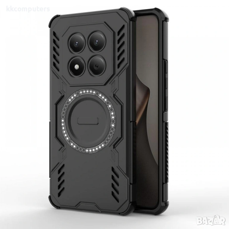 Магнитен калъф WANLONFENG DJ за Xiaomi Redmi Note 15 Pro+ 5G / Poco M8 Pro 5G с 2 бр. Стъклен Протек, снимка 1