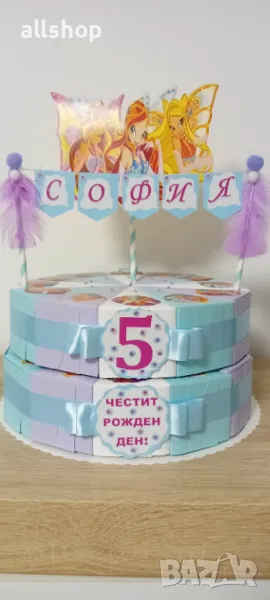 Картонена / хартиена торта ръчна изработка, с и без пълнеж, снимка 1