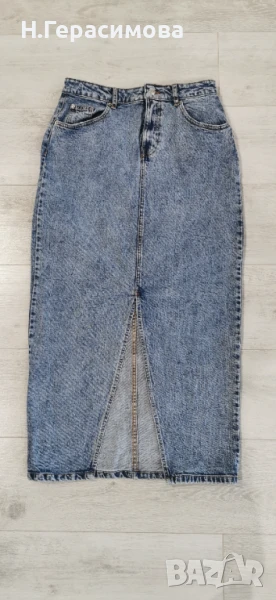 Дълга дънкова пола, снимка 1