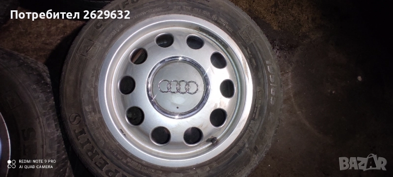 Джанти с гуми 15 цола за Ауди 5x112, снимка 1