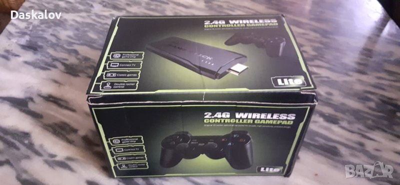 4K HDMI БЕЗЖИЧНА  КОНЗОЛА С 10 000 ИГРИ И 2 PLAYSTATION ДЖОЙСТИКА , снимка 1