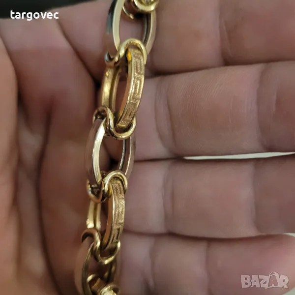 масивен златен синджир ланец 56 грама 14 карата, снимка 1