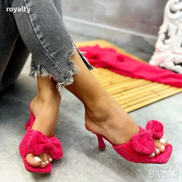 Чехли на ток - циклама, снимка 1