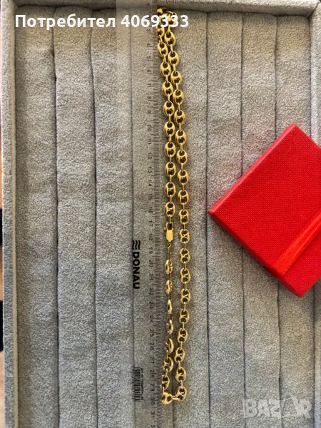 Златен синджир бобени зърна като нови 28.28гр 14к, снимка 1