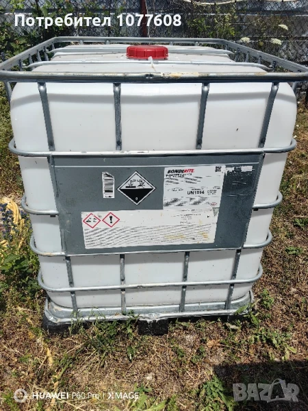Бидон 1000 литра/IBC КОНТЕЙНЕР/ ЦИСТЕРНА 1 ТОН, снимка 1