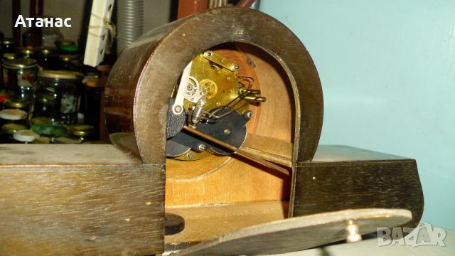 Каминен часовник - 2бр , снимка 5 - Антикварни и старинни предмети - 34503425