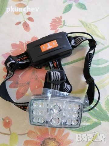 LED фенер, челник с 14 LED и акумулаторни батерии, снимка 2 - Къмпинг осветление - 41567833