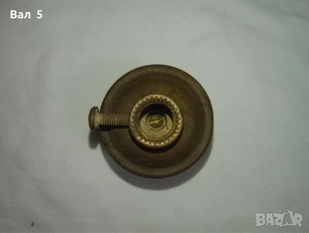 Стара бронзова фасунга Царство България, снимка 5 - Антикварни и старинни предмети - 52168165