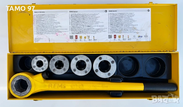 REMS EVA - Винтонарезка 1/2''-3/4''-1''-1 1/4'' като нова!, снимка 2 - Други инструменти - 53145585