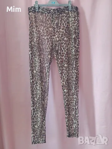XL/3XL Еластичен прозрачен клин в черно,анимал принт , снимка 8 - Клинове - 50888477