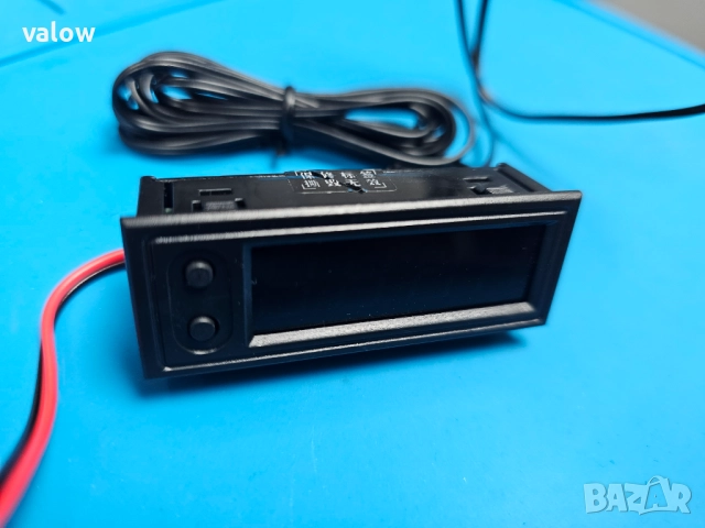 Цифров панелен волтметър термометър часовник за кола камион каравана мотор и др, снимка 4 - Друга електроника - 52677642