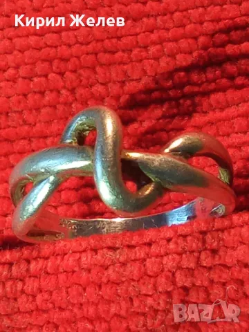 АРТИСТИЧЕН СРЕБЪРЕН ПРЪСТЕН СРЕБРО 925 ПРОБА РЪЧНА БИЖУТЕРСКА АЖУРНА ИЗРАБОТКА 32062, снимка 9 - Пръстени - 46265655