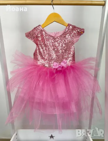 Официални детски рокли с тюл и пайети, снимка 4 - Детски рокли и поли - 50009848