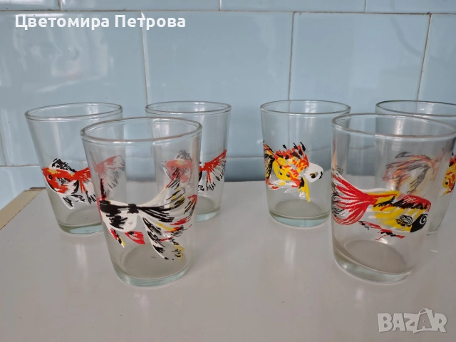 Ръчно рисувани чаши за вода и сок , снимка 7 - Чаши - 53204681