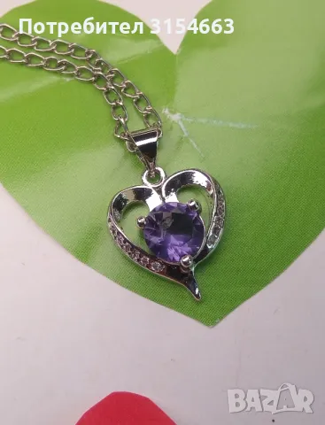 Колие с кристал аметист, снимка 5 - Колиета, медальони, синджири - 49012398