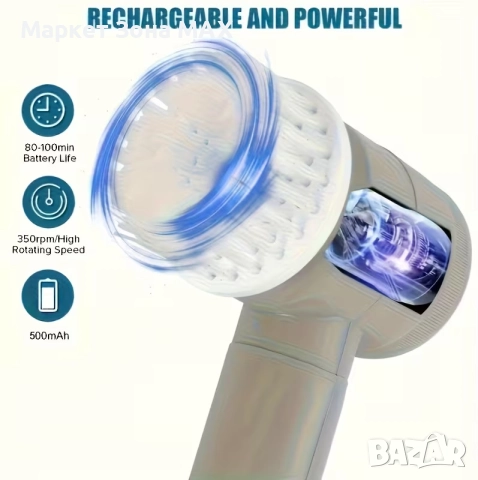 Високооборотна електрическа четка – чисто без усилие!, снимка 9 - Други стоки за дома - 52890856