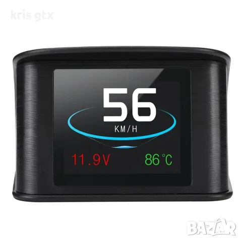 универсален HUD дисплей 2,6 инч OBDII, 8 режима на показване температура на водата, снимка 2 - Аксесоари и консумативи - 54531933