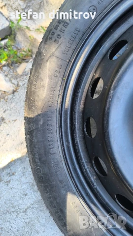 джанта-патерица за Фиат Ланча Алфа Ромео 4Jx15"/5x98/ет35/58,1мм-гума 125/80/15, снимка 6 - Гуми и джанти - 50776540