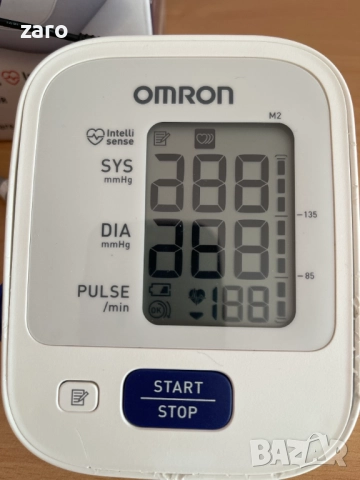 Автоматичен апарат за кръвно Omron M2, снимка 2 - Уреди за диагностика - 52791957
