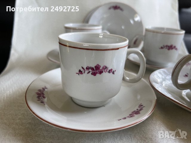 Чаши за кафе, български порцелан, снимка 1 - Сервизи - 42401241