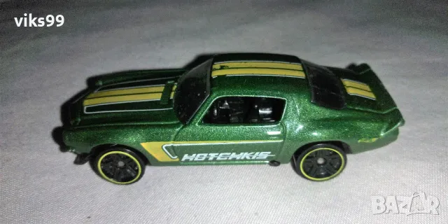 Hot Wheels 1970 Green Camaro TM GM , снимка 2 - Колекции - 47641646