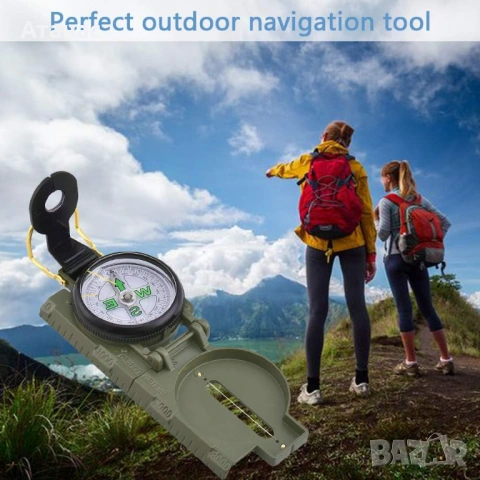 Тактически военен компас за прецизна навигация, снимка 5 - Палатки - 53427971
