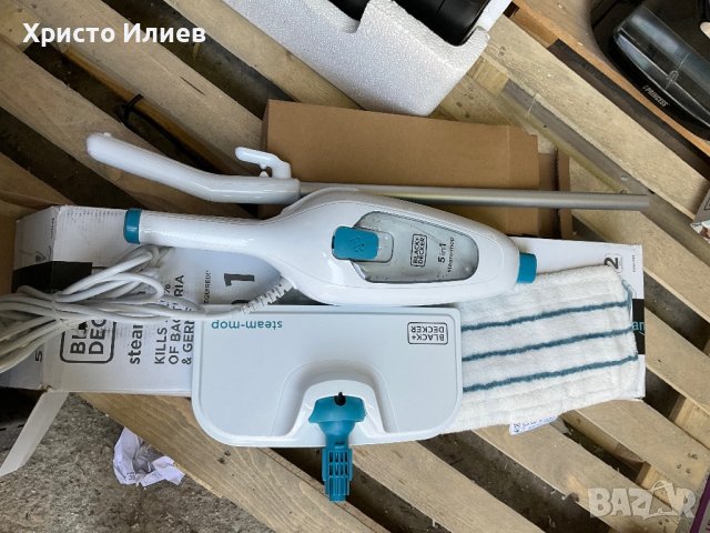 BLACK & DECKER Парочистачка Steam Mop Стийм Моп Уред за почистване 1300 W, снимка 7 - Парочистачки и Водоструйки - 40993496