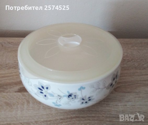 Три американски порцеланови купички с капак, снимка 4 - Кутии за храна - 41920018