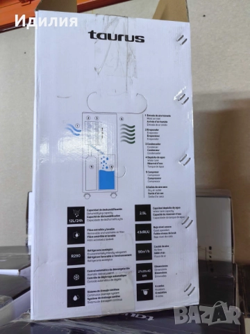 Влагоабсорбатор Taurus Pleasant, 210W – премахва до 12 л/24ч влага, за помещения до 25 м², снимка 10 - Влагоабсорбатори и влагоуловители - 51733594
