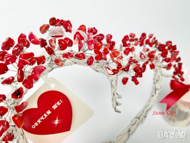 Дръвче Червен Корал, Подарък Коледа, Подарък Нова Година, Идея рожде ден, Подарък Годишнина, снимка 11 - Други - 35991619