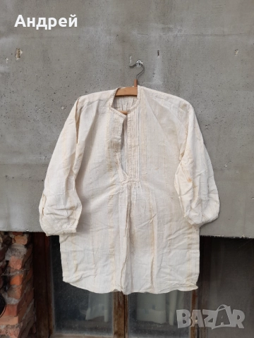 Старинна Мъжка кенарена риза #11, снимка 5 - Други ценни предмети - 52956195