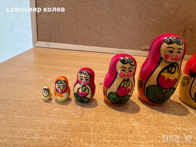 огромна руска матрьошка/9 части/, снимка 8 - Антикварни и старинни предмети - 52924597