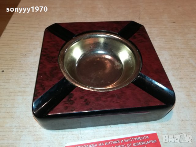 ПОРЪЧАН-ПЕПЕЛНИК-МАХАГОН И ЗЛАТО 1610211843, снимка 12 - Антикварни и старинни предмети - 34486250