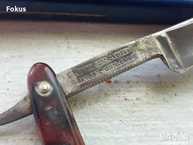 Стар колекционерски немски бръснач Solingen dovo, снимка 3 - Антикварни и старинни предмети - 53478336