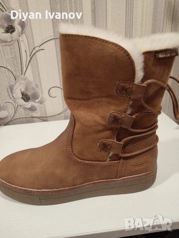 Дамски кожени боти.Bench., снимка 3 - Маратонки - 52292090